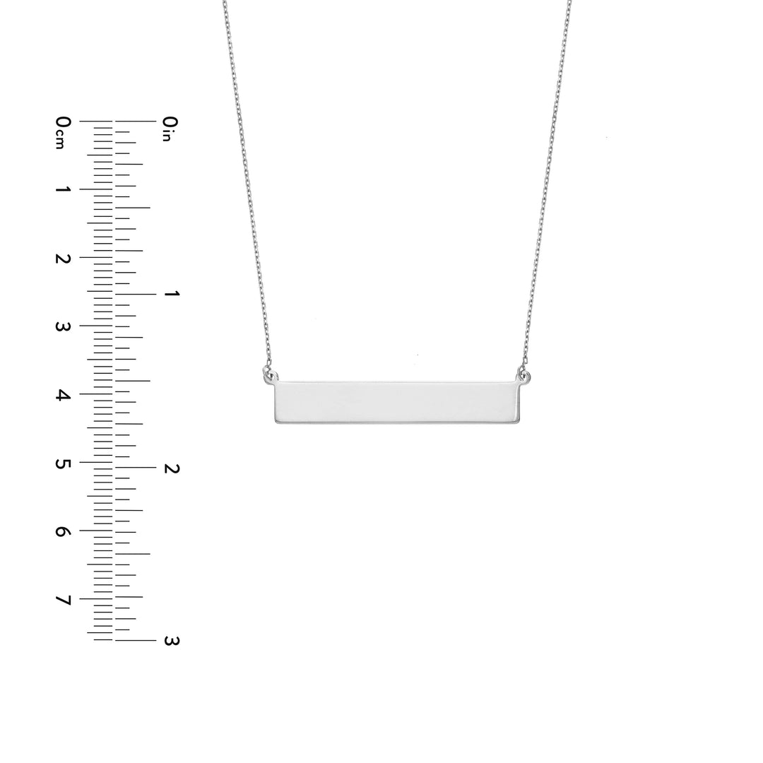 Engravable Bar & Adjustable Necklace