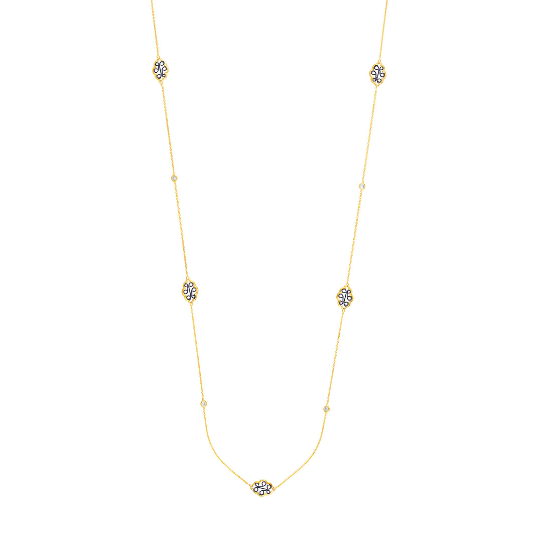 Long And Lovely Y/p Filigree And Cz Stat