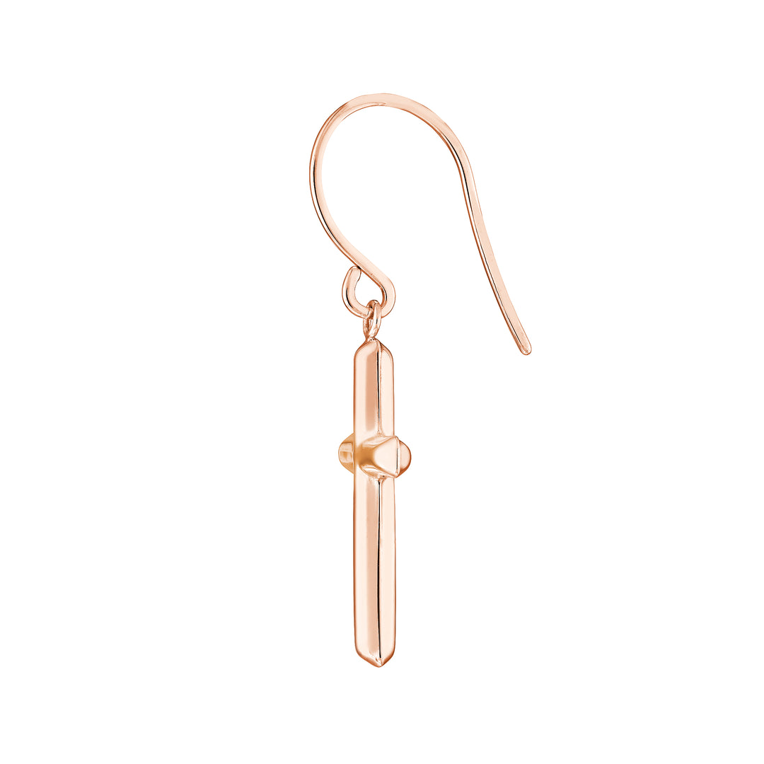 Cross Dangle Earrings on Fish Hook