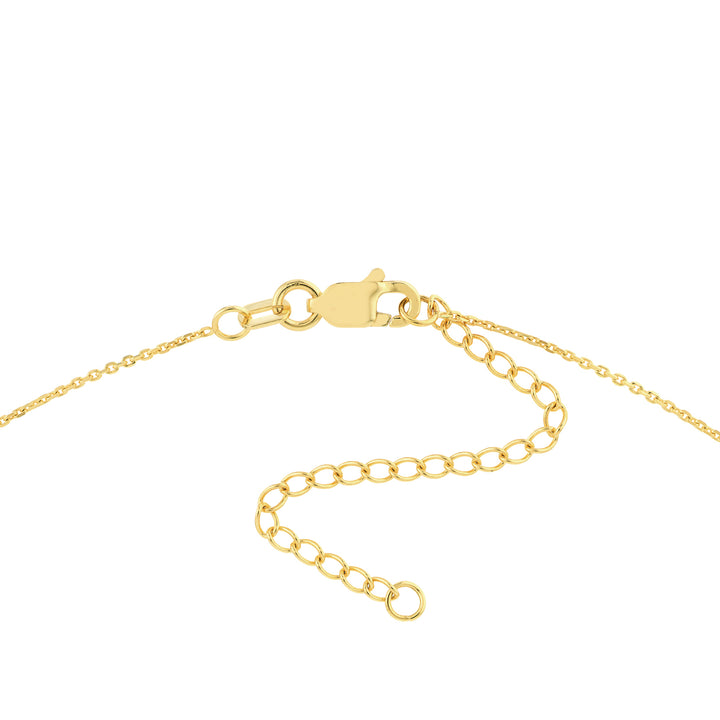 Sideways Wishbone Adjustable Necklace