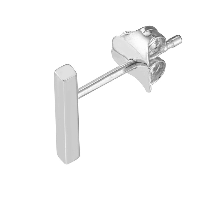 Mini Staple Bar Earrings on Post Back