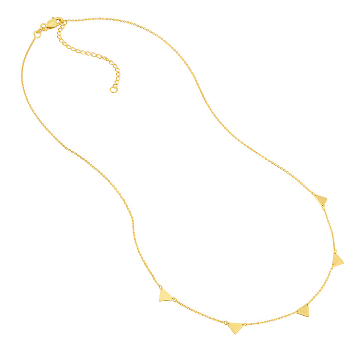 Mini Inverted Triangles Adjustable Necklace