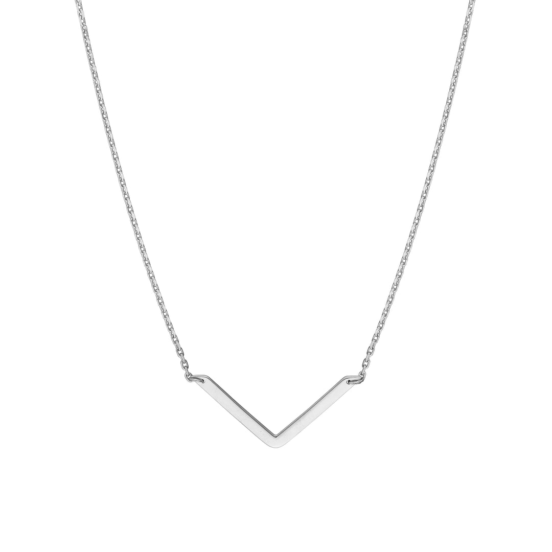 V on Chain Drop Adjustable Necklace