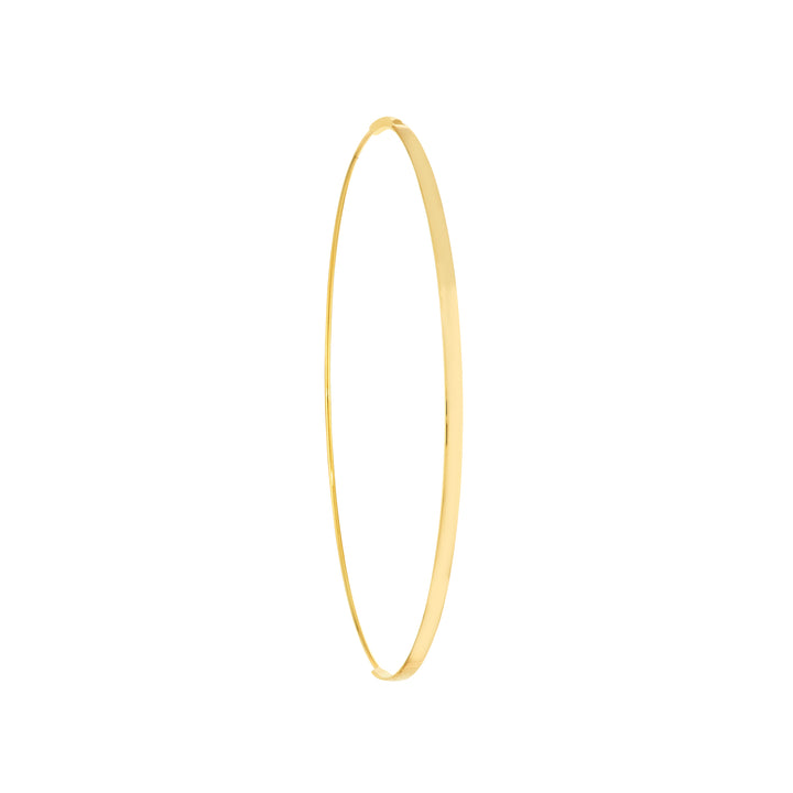 60mm Flat Wire Endless Hoop Earrings
