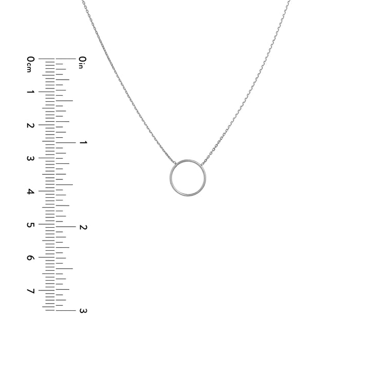 Open Wire Circle Adjustable Necklace