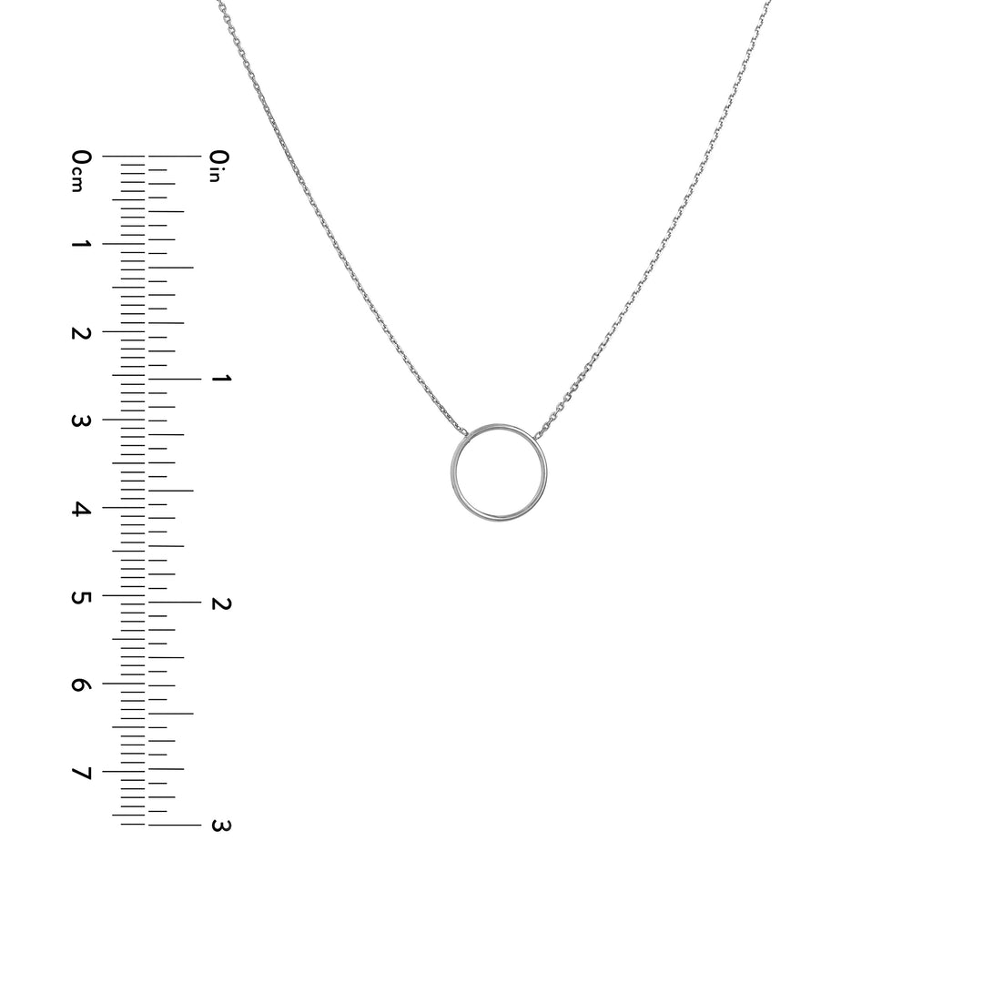 Open Wire Circle Adjustable Necklace