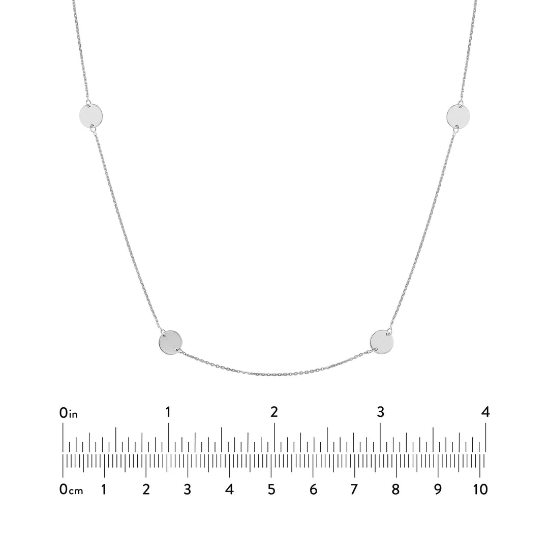 Disc Stations Adjustable Necklace