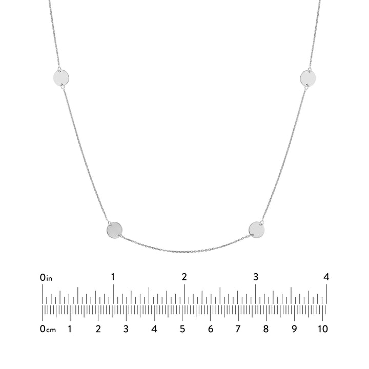 Disc Stations Adjustable Necklace