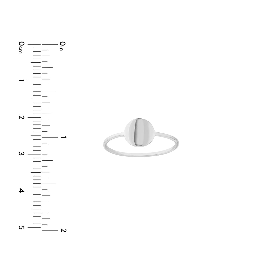 Engravable Disc Wire Ring