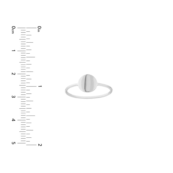 Engravable Disc Wire Ring