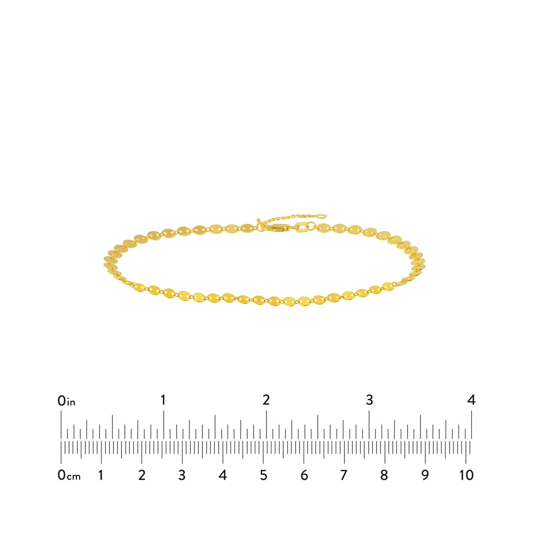 4mm Full Disk Adjustable Anklet