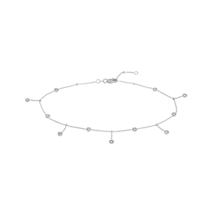 Bezel Station and Drop Adjustable Anklet