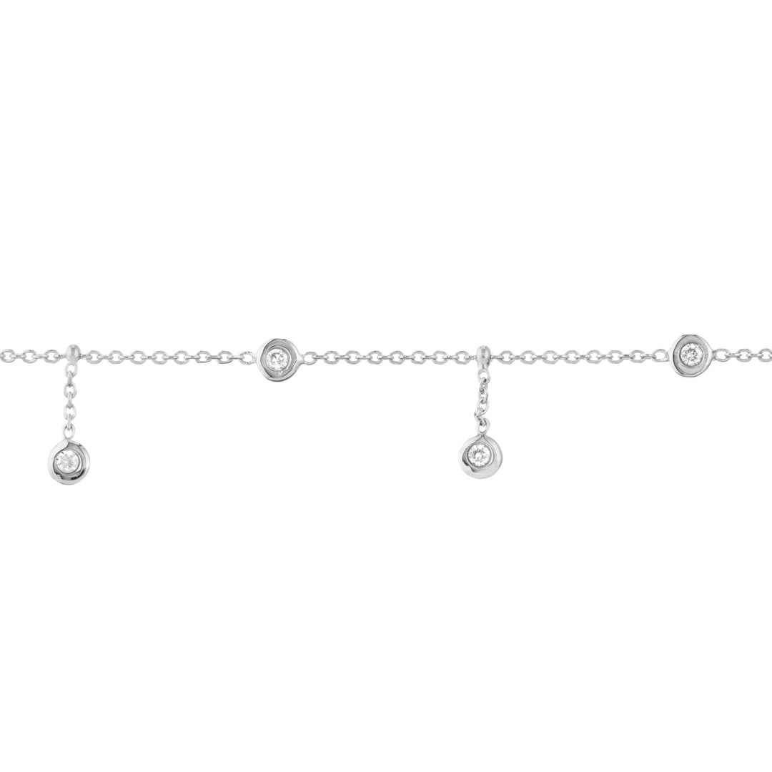 Bezel Station and Drop Adjustable Anklet