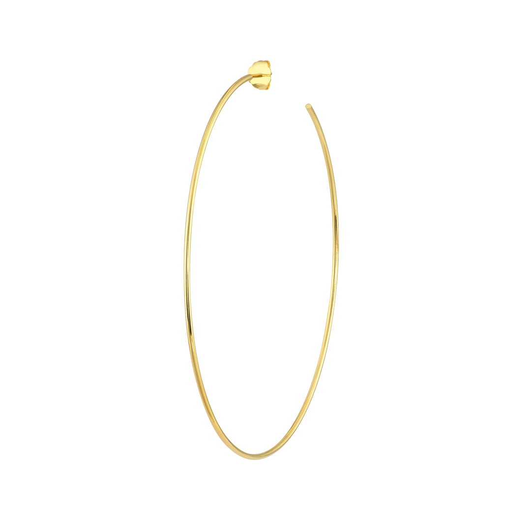 75mm x 1.15mm Hoop Post Earrings