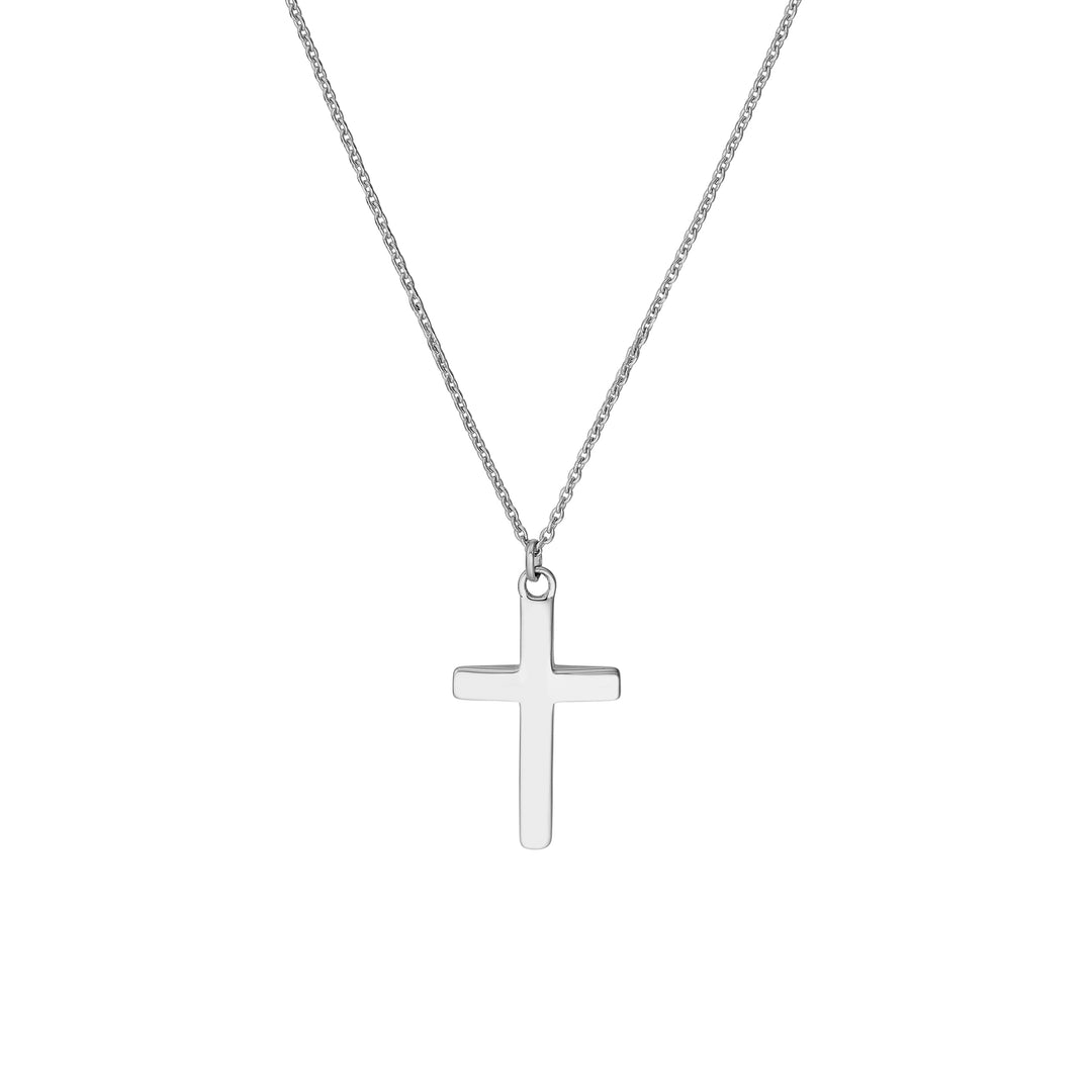 Curved Cross Adjustable Necklace