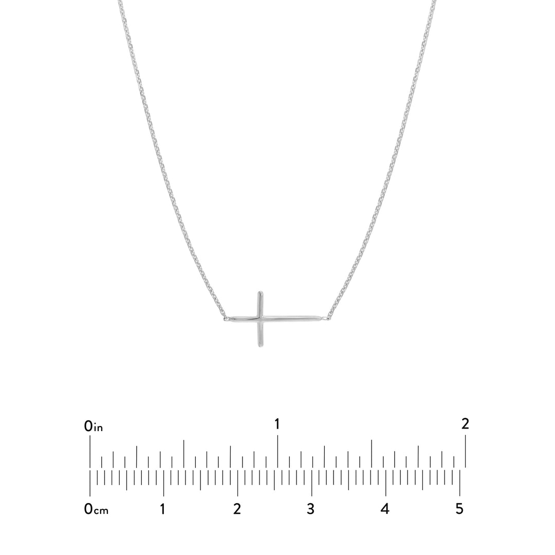 E2W Mini Cross Adj Necklace