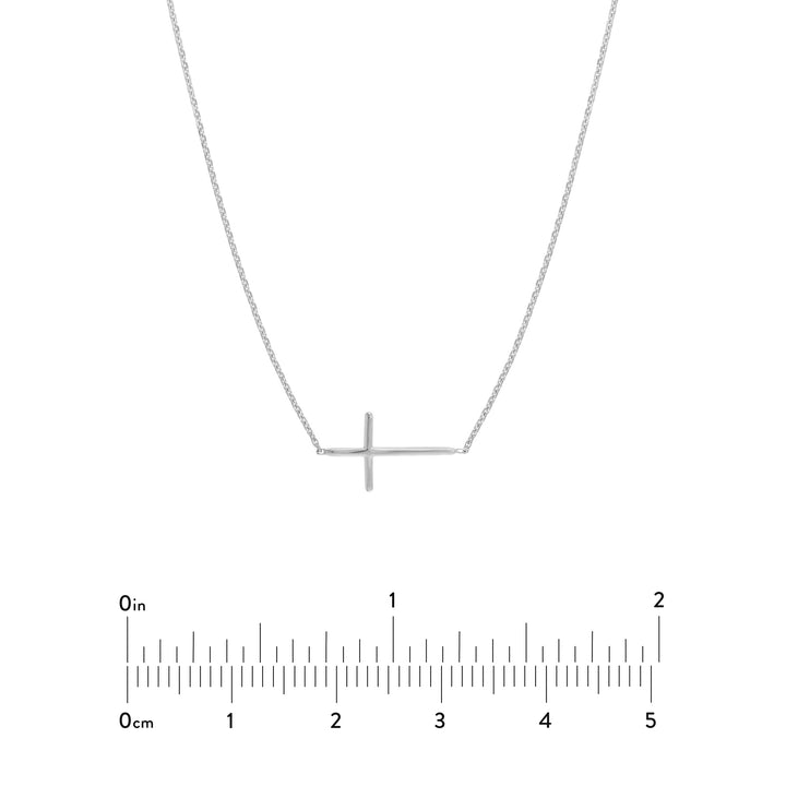 E2W Mini Cross Adj Necklace