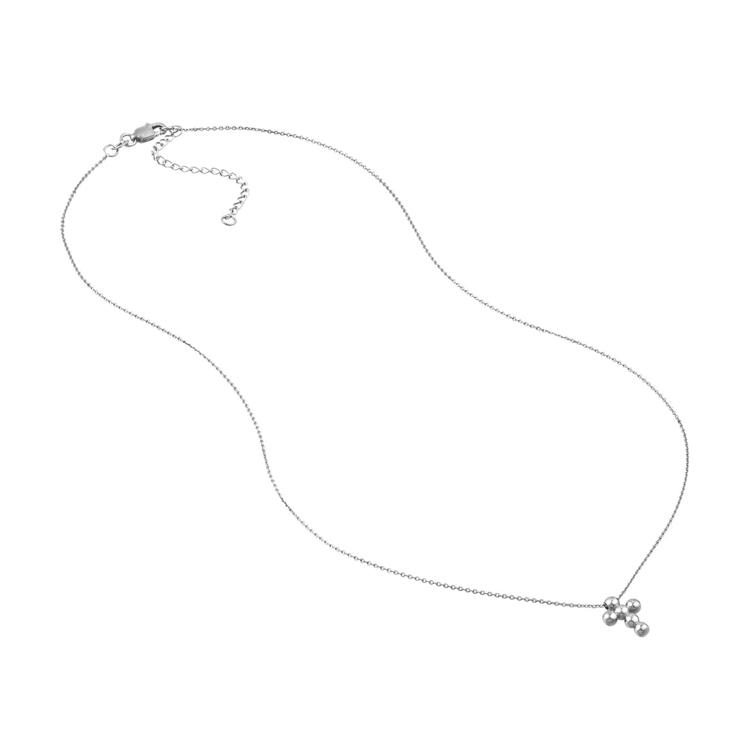 Beaded Mini Cross Adjustable Necklace