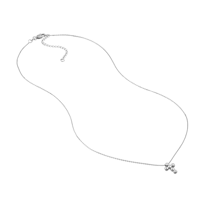 Beaded Mini Cross Adjustable Necklace