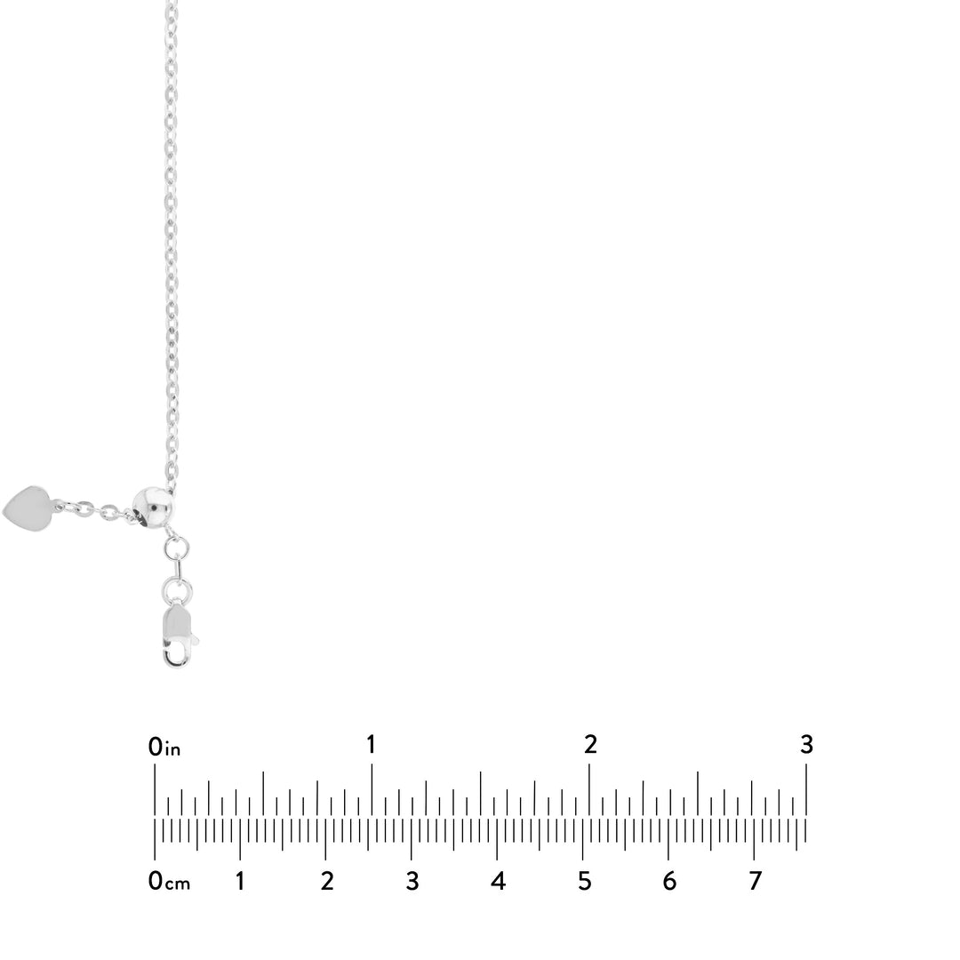 2.1mm D/C Brill Cable Chain with Slider Bead