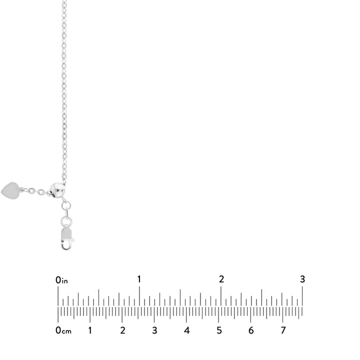 2.1mm D/C Brill Cable Chain with Slider Bead