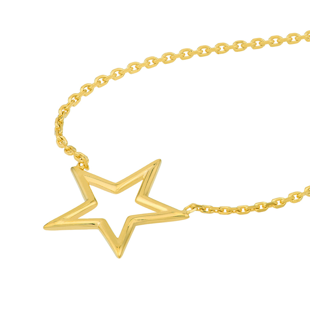 Wire Star Adjustable Necklace