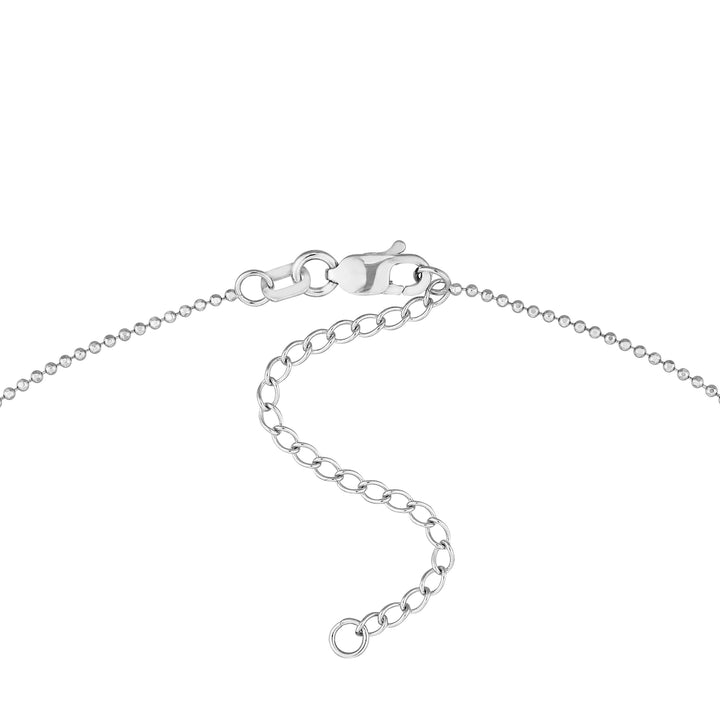 Diamond Drops Necklace on D/C Bead Chain