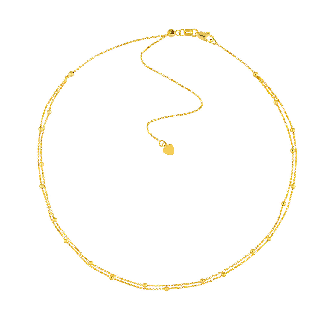 Bead Stations Double Chain Choker