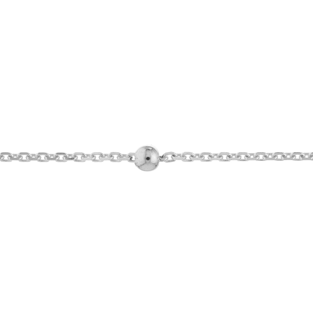 Bead Station on D/C Cable Chain Bracelet