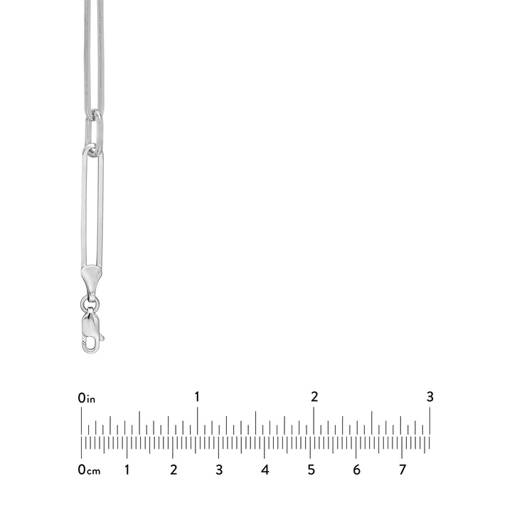 Alternating Length Long Link Chain Necklace