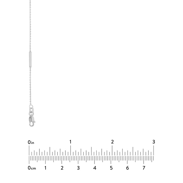 Diamond Bezel and Bar Station Necklace
