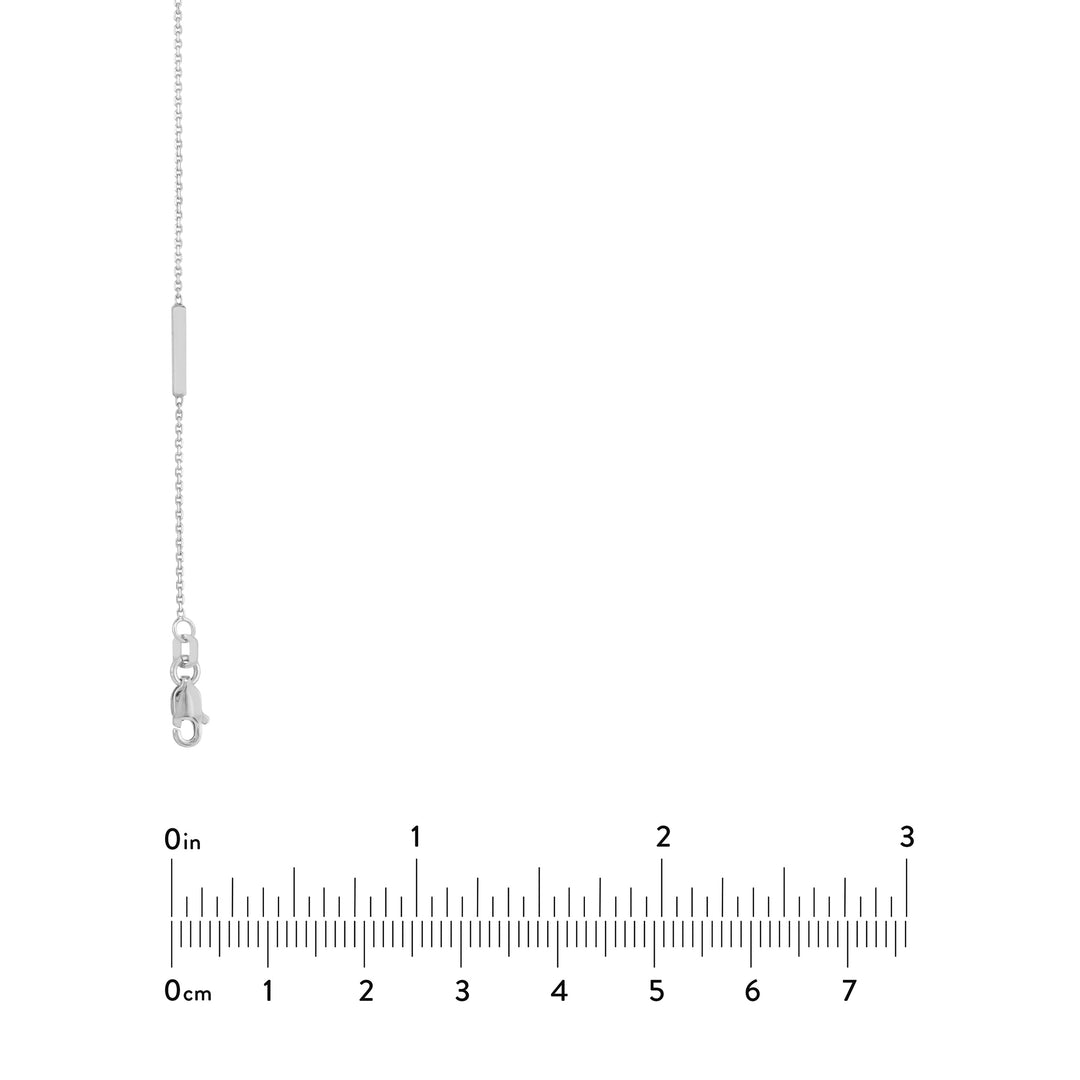 Diamond Bezel and Bar Station Necklace