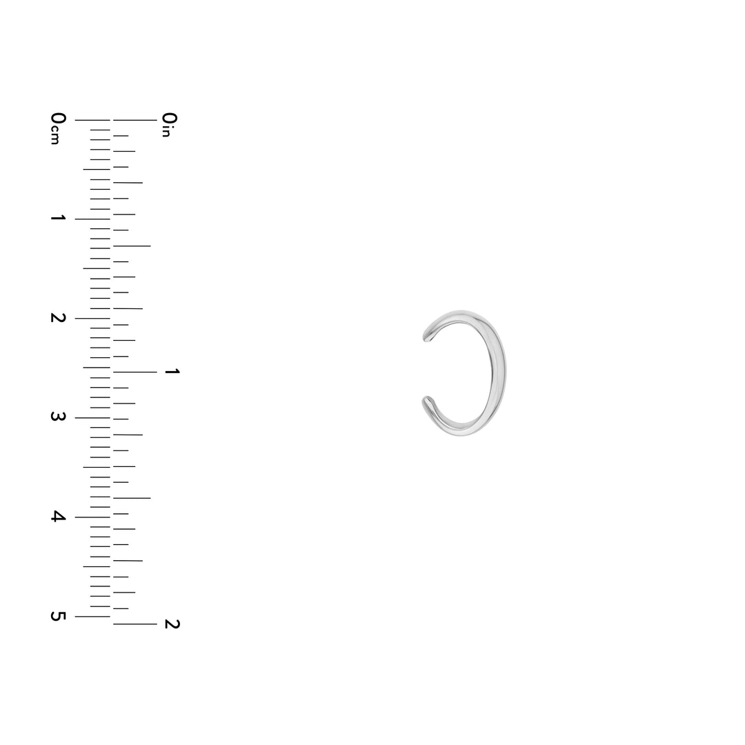 Wide High Polished Earring Cuff