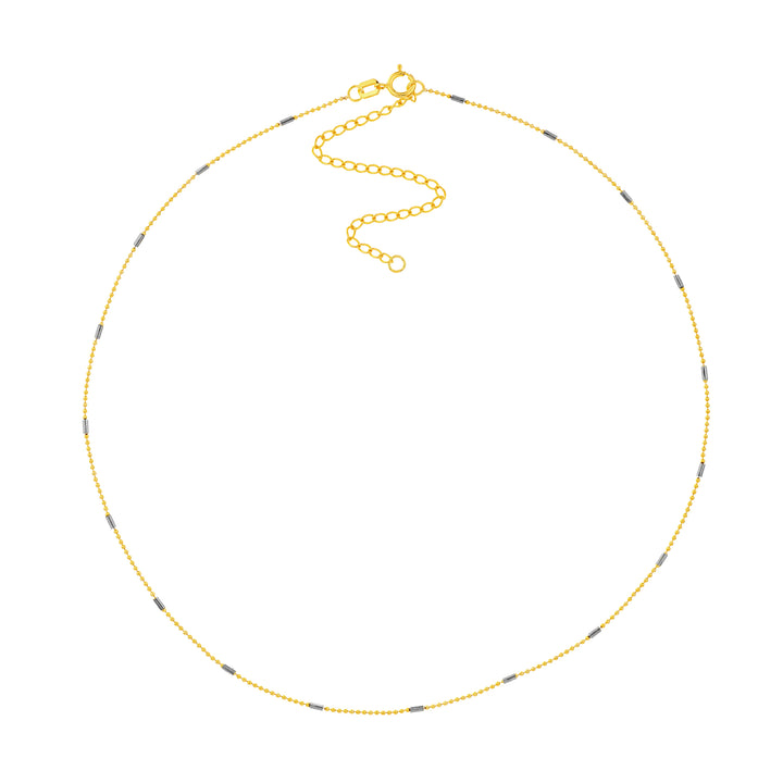 Two Tone Saturn Chain Choker