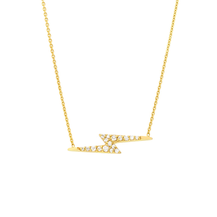 Diamond Thunderbolt Necklace - BVW Jewelers - Fine Engagement Rings & Custom Designs