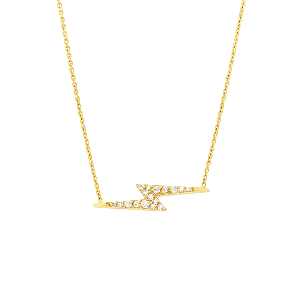 Diamond Thunderbolt Necklace
