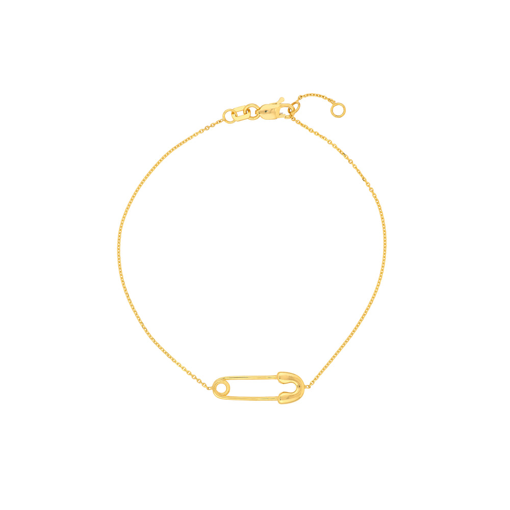 Single Safety Pin Station Bracelet