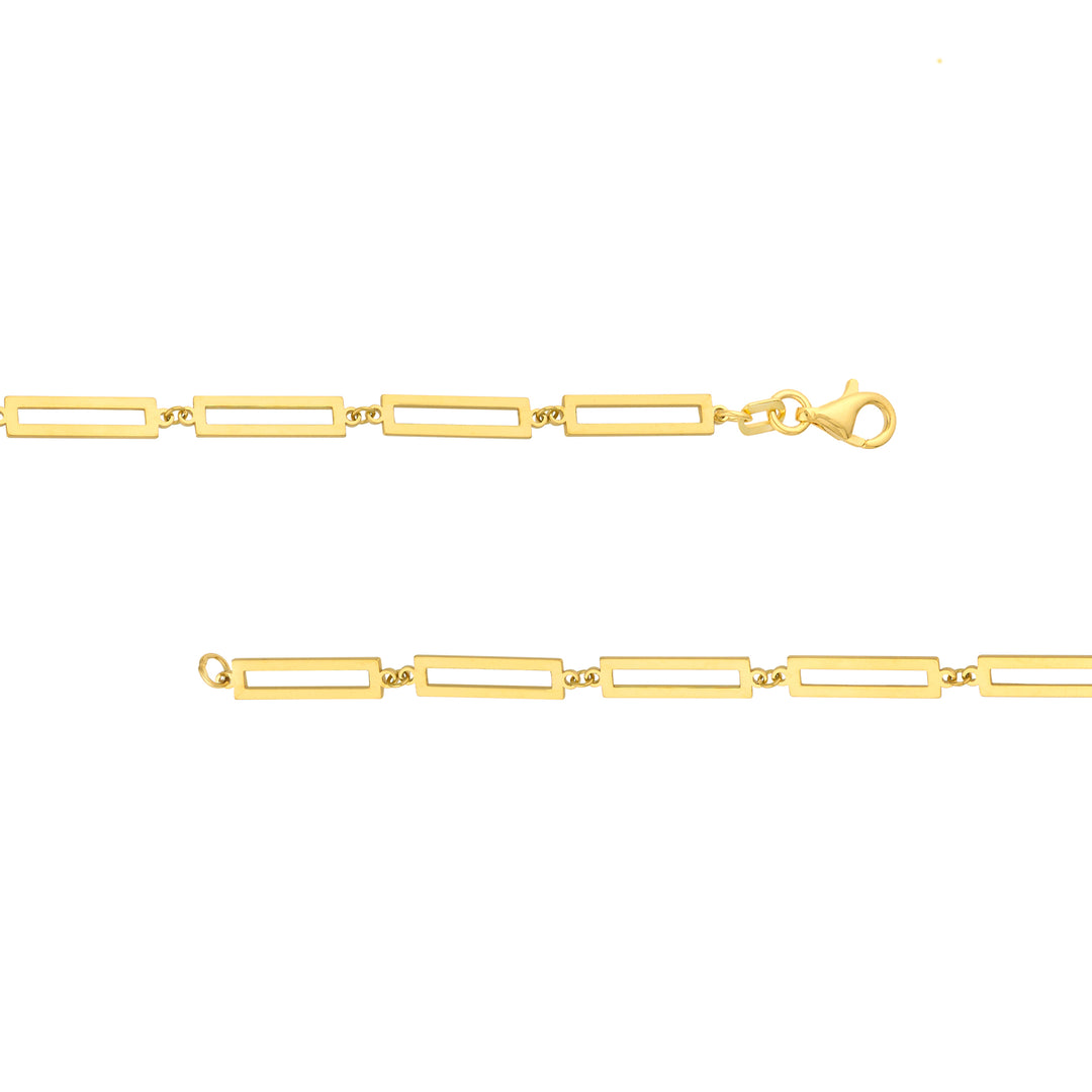 Rectangular Link Station Chain