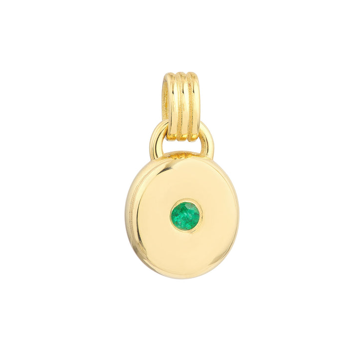 Emerald Round Pendant