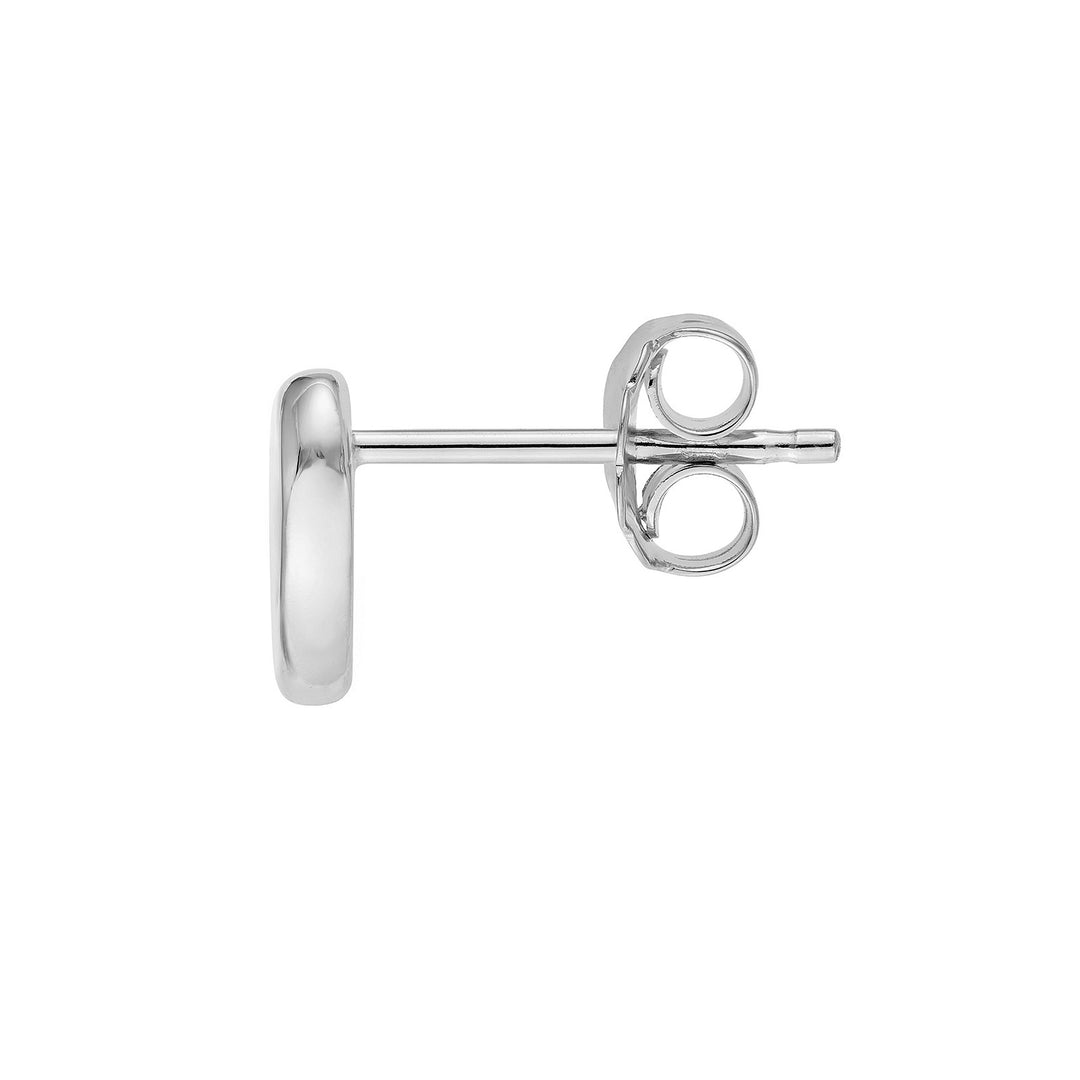 Small Open Heart Stud Earrings