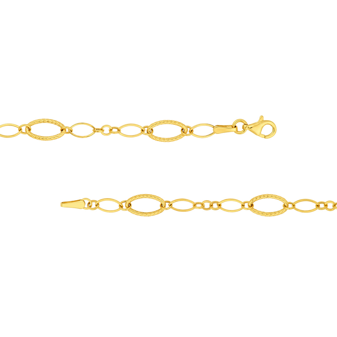 Oval Twisted & Polished Link Chain