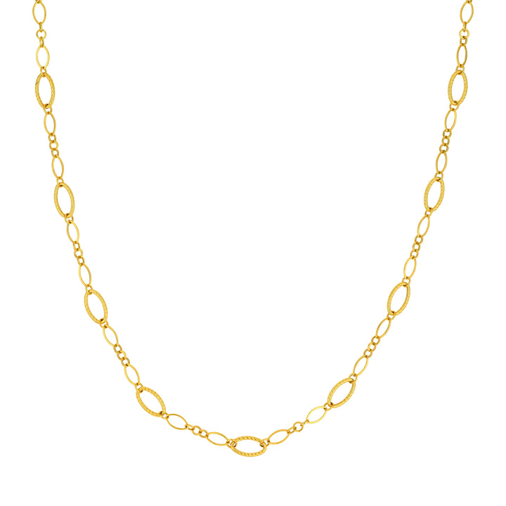 Oval Twisted & Polished Link Chain