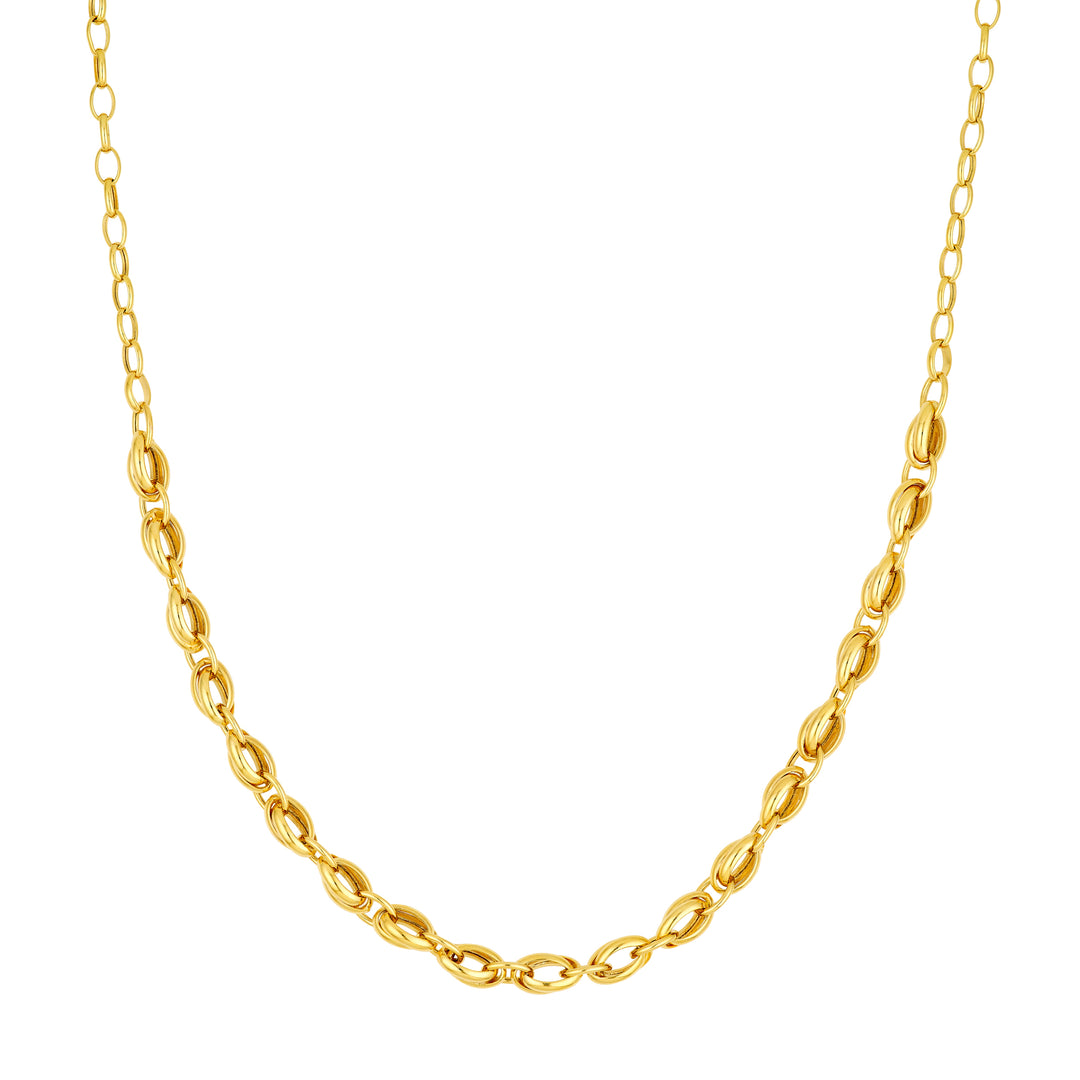 3.50mm Forzentina Oval Wrap Link Necklace