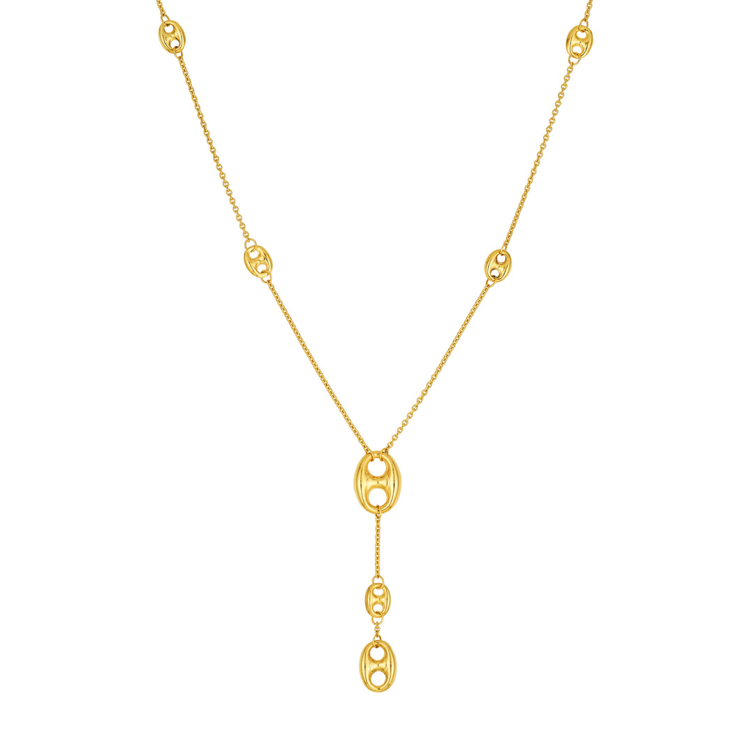Puff Mariner Lariat Necklace