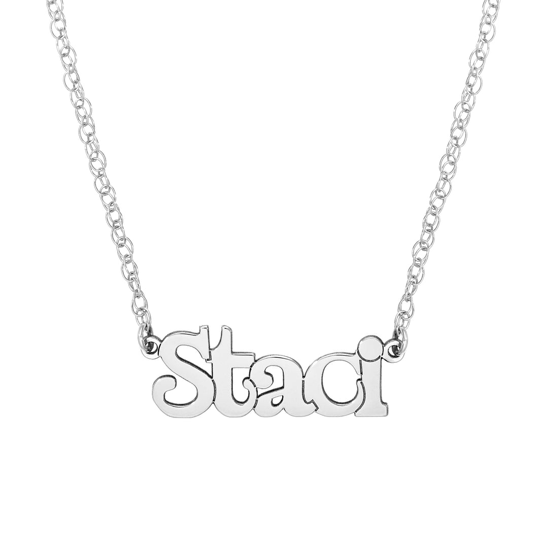 7mm Typewriter 2.0 Namplate Necklace