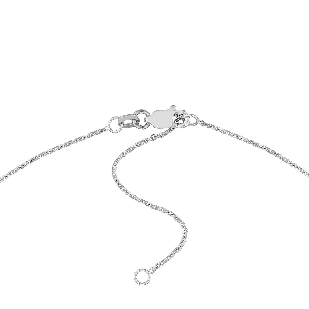 7mm Bubble Font Nameplate Necklace