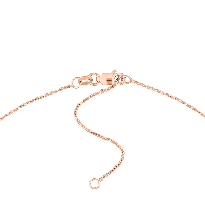 Initial & Diamond Bezel Station Necklace