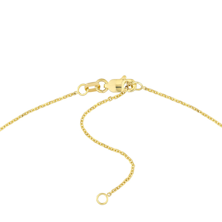 Initial & Diamond Bezel Station Necklace