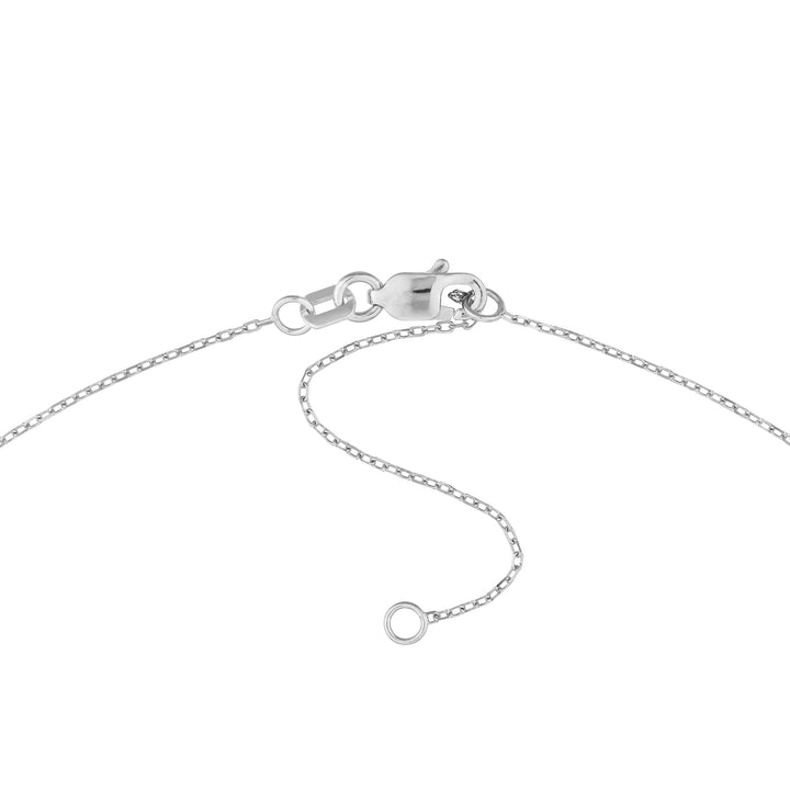 Script G with Diamond Bezel Necklace