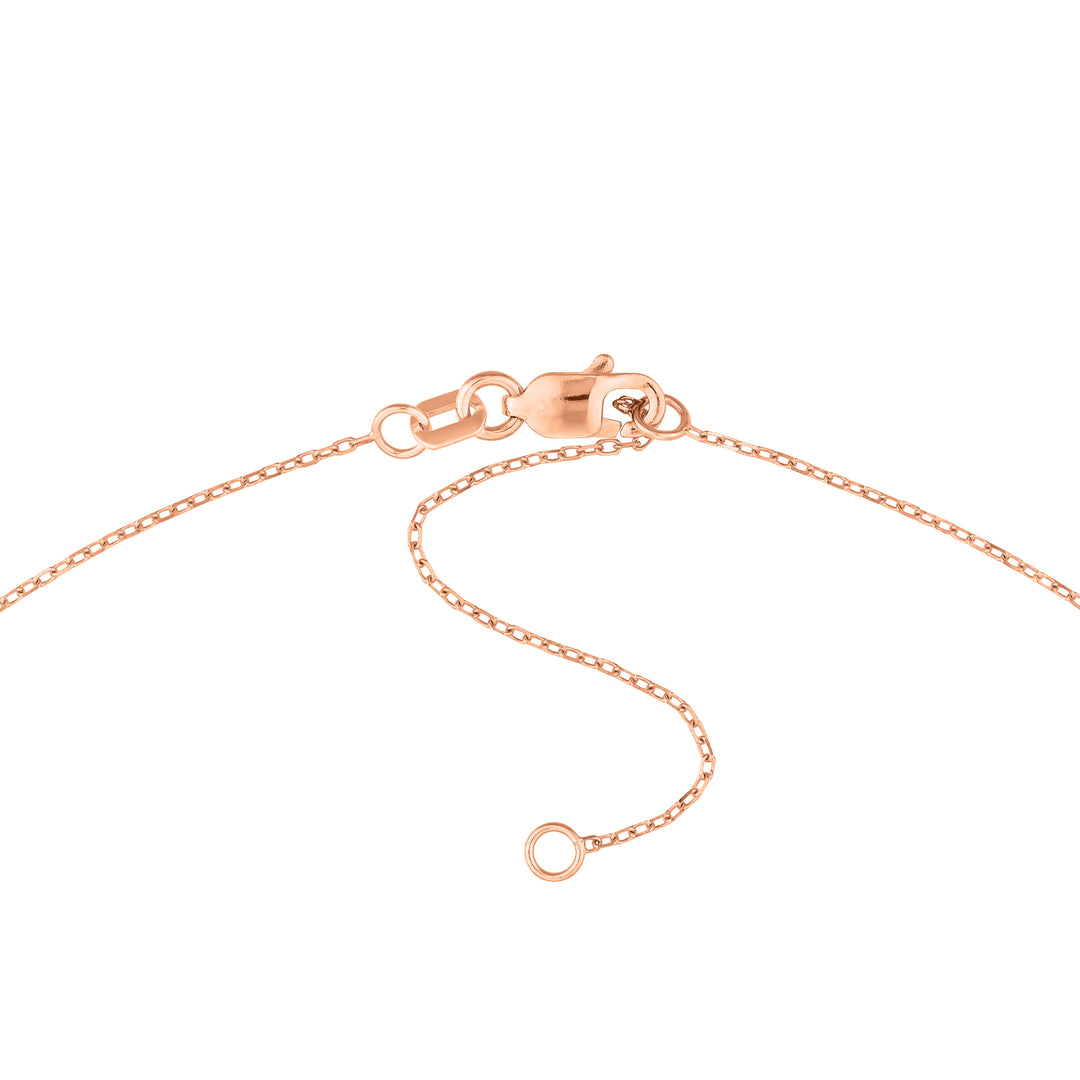 Script I with Diamond Bezel Necklace